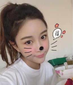 夏若妍长发发型图片 高马尾很有活力
