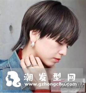 女生燕尾头短发 发尾这样剪超显个性