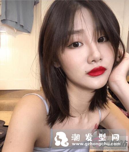 锁骨发瘦脸效果意外的好 散发着简单的高级快来剪一波