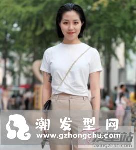 女生短发背头造型 冷艳酷炫帅过男票