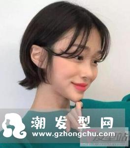 女生燕尾头短发 发尾这样剪超显个性
