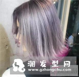 女生短发发尾怎么染好看 渐变色裙摆染打造视觉盛宴