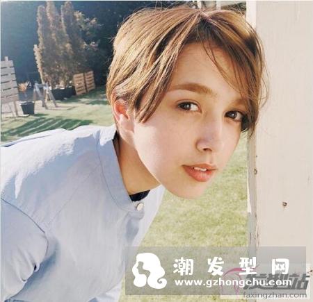 女星示范短发造形整理教学 假小子中性发型帅到崩溃