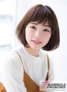 女生日式短发发型 清新自然散发独特韵味