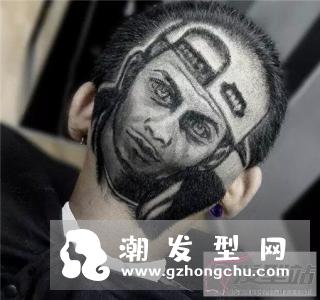 霸气头发图案剃图片 “纹身发型”成最新型男标配
