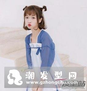 戴上发饰穿上汉服,有着与众不同的小清新