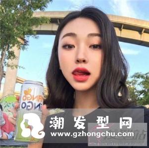 无刘海齐肩发型 很适合学生的中短发