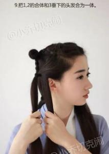 戴上发饰穿上汉服,有着与众不同的小清新