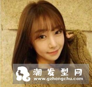 韩式八字刘海图片 适合什么脸型