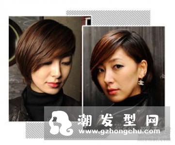 女生短发帅气造型 湿发让你比男生酷