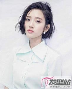 女生齐脖短发发型 瘦脸洋气拥有天鹅颈