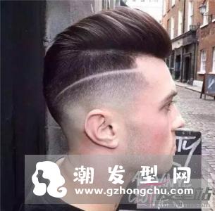 铲青渐变发型 短蓬巴杜渐变side part