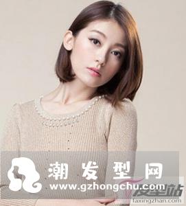 女生三七分短发 洋气瘦脸潮女范