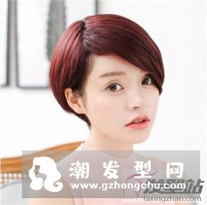 短发适合什么刘海 斜刘海修颜瘦脸利器