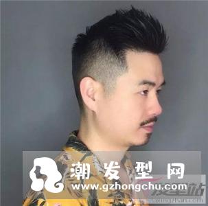 两边铲短中间留长发型 简约大方商务型男标配