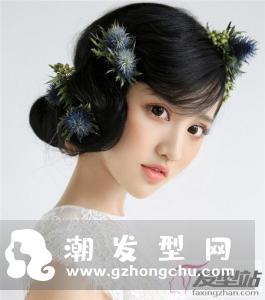 黑色头发新娘造型 优雅盘发端庄高雅