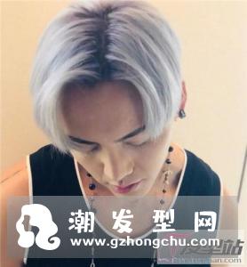 男生经典烫染发型 侧削all back朋克