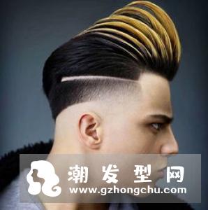 形变背头这样定型设计的发型,矮个子的男生可以选择这款