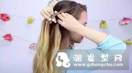 侧边法式麻花辫教程图解 拯救脸大的你