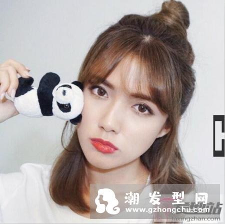 齐肩发怎么扎好看 半丸子头清爽甜美又淑女