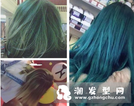 蓝色头发褪色后效果图 什么肤色的人适合