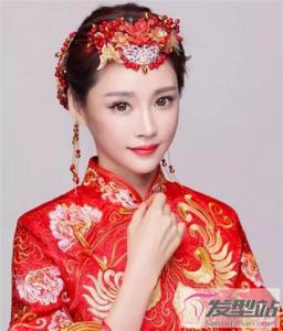 中式新娘盘发发型 简约浪漫极具古典美
