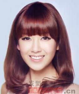 中长发内扣发型设计 优美修颜进阶潮女