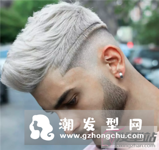 头发铲青一半更流行 个性有型短飞机头