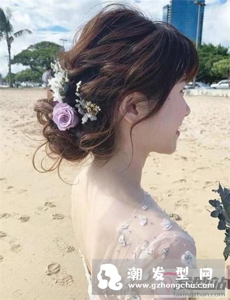 韩式新娘盘发100种 超级美的小卷盘发