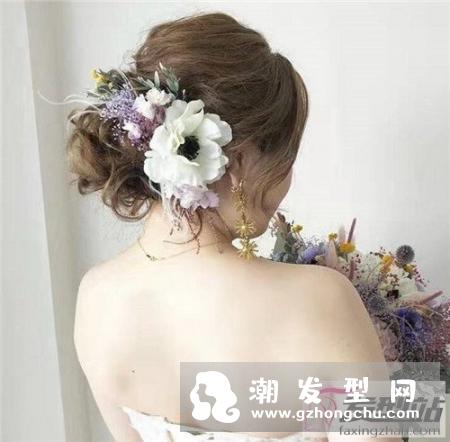 韩式新娘盘发100种 超级美的小卷盘发