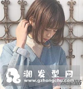 学生短发内扣发型 清新韩范减龄