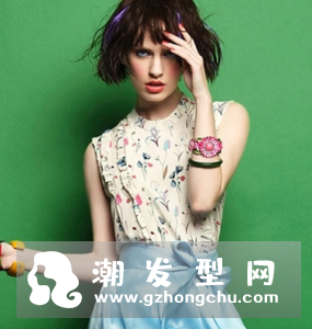 高冷女王范短发发型图片 凌乱的欧美范气质