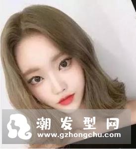 亚麻棕色头发图片 配什么发型好看
