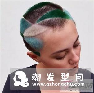 女生寸头超酷发型图片 球体风雕刻造型最抢眼