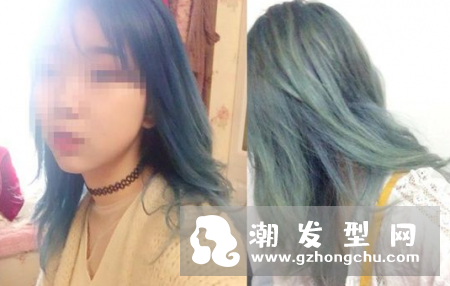 蓝色头发褪色后效果图 什么肤色的人适合