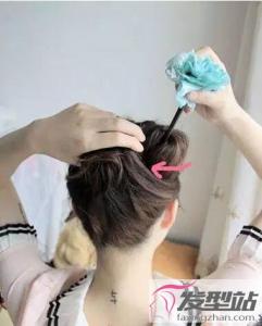 古典舞簪子盘发教程图解