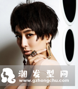 高冷女王范短发发型图片 凌乱的欧美范气质