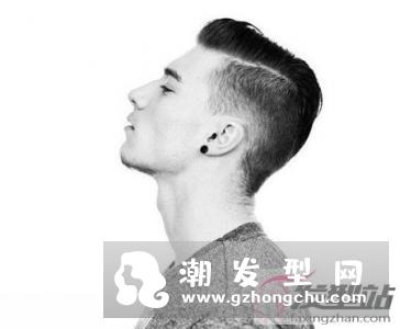 铲青侧分发型 帅气式莫西干