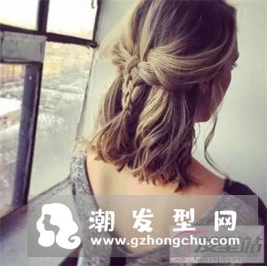 适合热天的短发扎发 这十款质扎发甜美如精灵