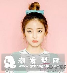 学生简单盘发发型 少女感满分成校园女神
