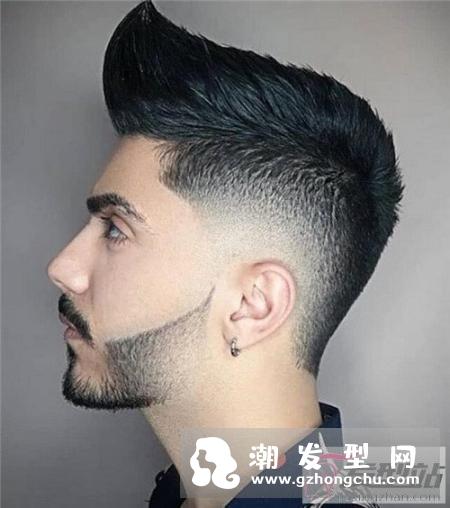 时尚男士莫西干短发 三面剃寸头帅气设计