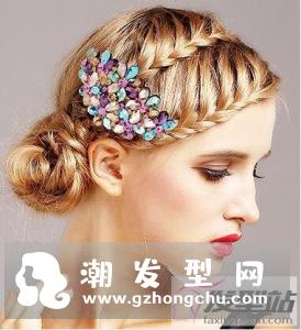 个性盘发、个性层次感盘发