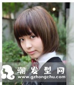 学生短发内扣发型 清新韩范减龄