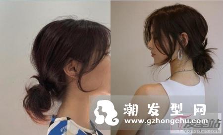 简单韩式慵懒低发髻盘发 一分钟就能学会的韩式盘发教程