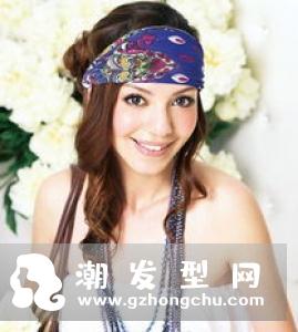 盘发就靠马尾 丝巾 只要一条丝巾让你瞬间变的温柔
