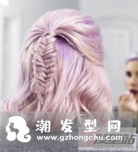 齐肩短发怎么扎 多色染发这样扎大放异彩