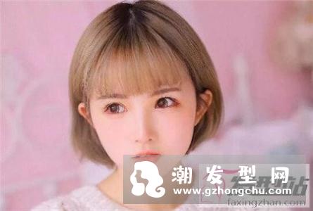 减龄型卖萌短发 染发 卷发少不了