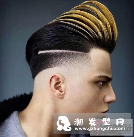 形变背头这样定型设计的发型,矮个子的男生可以选择这款
