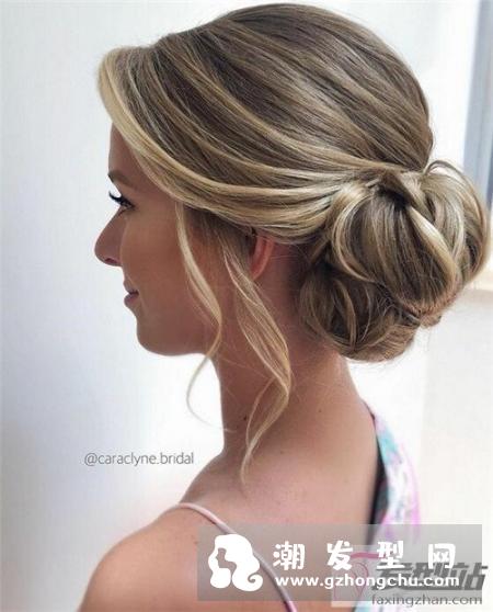 30岁以上女士盘发,优雅的S卷刘海与龙须碎发丝搭配