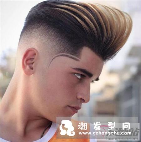 形变背头这样定型设计的发型,矮个子的男生可以选择这款